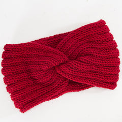 Knit Headbands Ear Warmers Elastic Turban Head Wraps Solid Hair Band