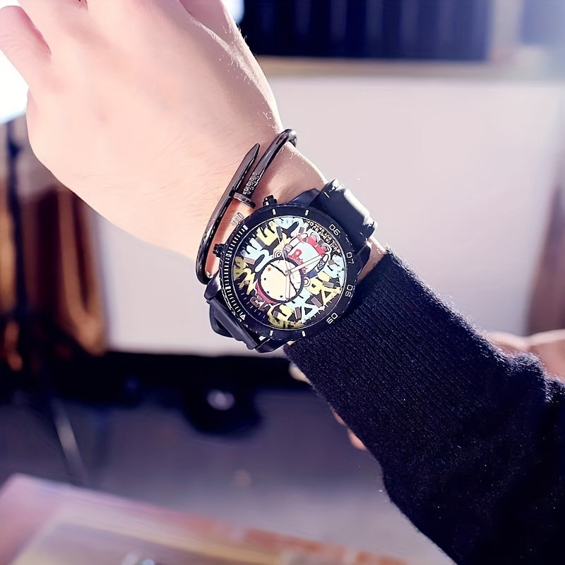 Hip Pop Large Dial Wrist Watch for Children