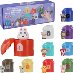 Animal Pairing Stacking Toys for Learning Resource