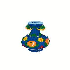 Stacked Building Block Vase Shaped Puzzle Toy