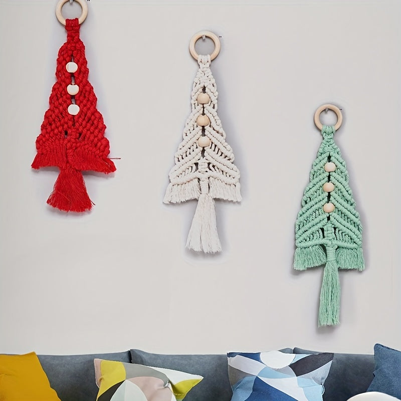 Christmas Tree DIY Set Weaving Decorative Pendants Home Decoration Tapestries