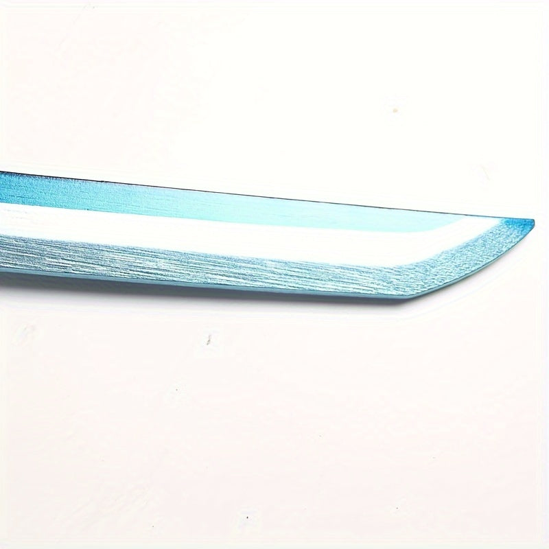 Anime Teal Wooden Sword Weapon Toy for Cosplay Costume Party Play Props