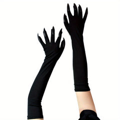 Halloween Long Nail Gloves Gothic Ghost Claw Sleeve Covers Horror Costume Party