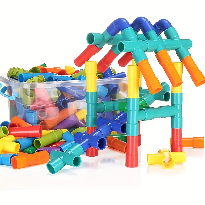 50pcs Water Pipe Building Blocks Set for Skill Building Creative Gift