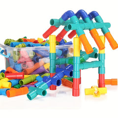 50pcs Water Pipe Building Blocks Set for Skill Building Creative Gift