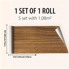 Wood Grain Waterproof Floor Stickers Non-slip Tile Stickers