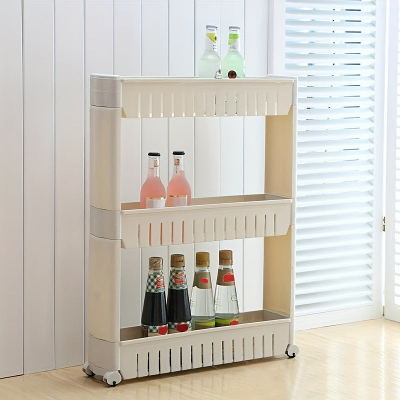 Kitchen Storage Shelf Plastic Rack Organizer 3 Layers