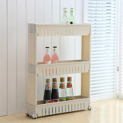 Kitchen Storage Shelf Plastic Rack Organizer 3 Layers