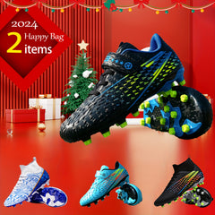 2pcs Boy's Non Slip Football Cleat With Spikes - Outdoor Soccer Cleats