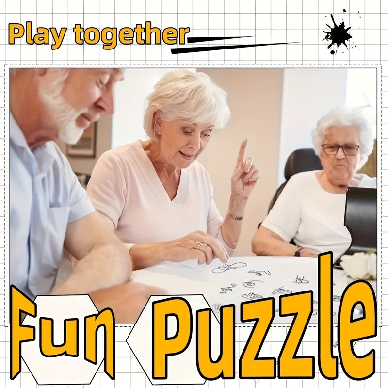 8pcs Metal Puzzle Game Interlocking Pieces Brain Tease