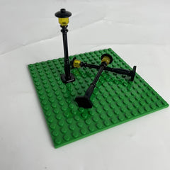 3pcs Street Lamp Building Block Ornaments Halloween Christmas Decor Toy