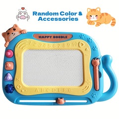 Magnetic Drawing Board Toddler Toys Sketch Doodle Pad w/ 4 Stamps