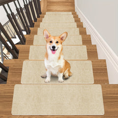 15pcs Carpet Stair Treads Non Slip Indoor Carpet 44 x 18 Stair Runners