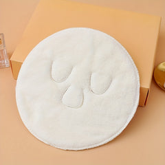 Hot Compress Face Towel Masks Reusable Facial Steamer Towel with 3 Holes