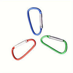 Durable Carabiner D Ring Clip Hook Keychain for Outdoor Activities Random Color