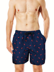 Men's Small Shrimp Double Layer Beach Pants