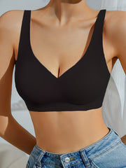 Solid Wireless Bra Comfy Women's Lingerie