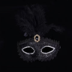 Girls Feather Mask Masquerade Cosplay Dress Up For Party