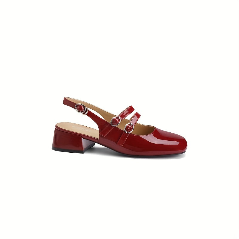 Women's Square Toe Mary Jane Sandals