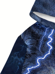 Wolf 3D Print Hoodie Men Graphic Pullover Autumn Winter
