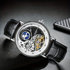 Men's Moon Phase Sports Watch Waterproof