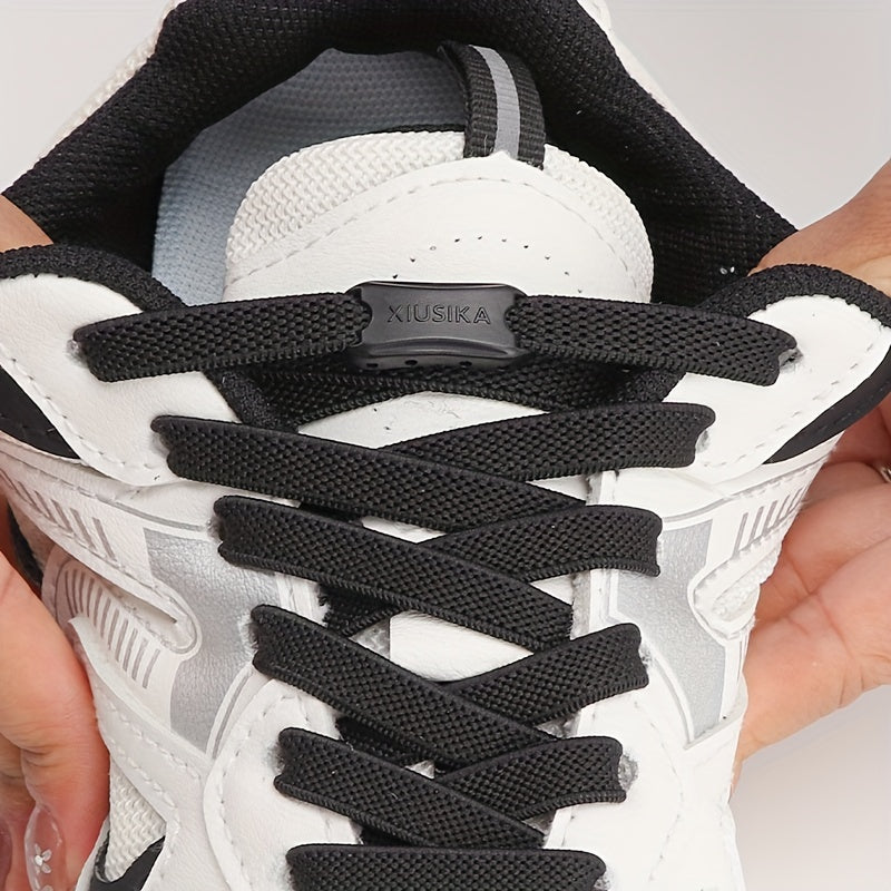 No Tie Elastic Shoe Laces With Buckles for Kids & Adults
