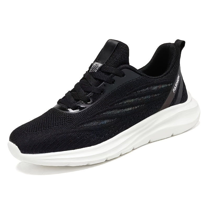 Solid Platform Sneaker Lace Up Low Round Toe Non slip Trainers
