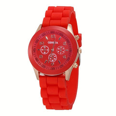 Silicone Quartz Watch Set with Butterfly Bracelets for Students