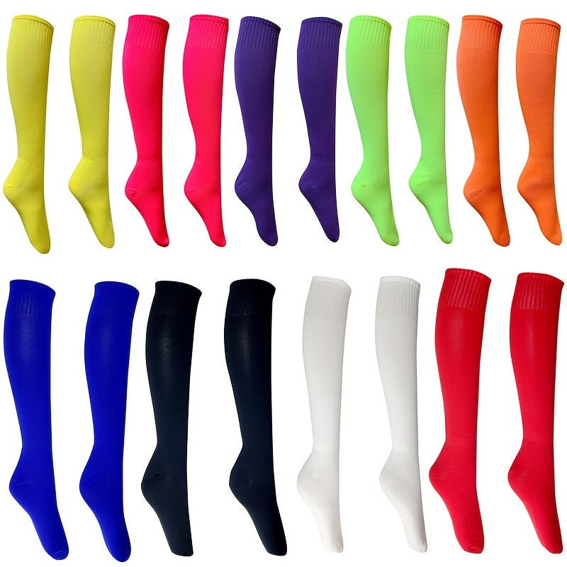3 Pairs Compression Crew Socks Breathable Knee High Athletic Socks