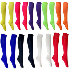 3 Pairs Compression Crew Socks Breathable Knee High Athletic Socks