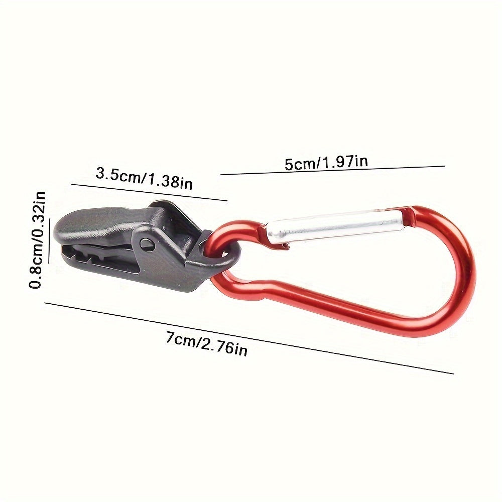 12pcs Camping Tent Securing Clip Windproof Canopy Fixing Clip