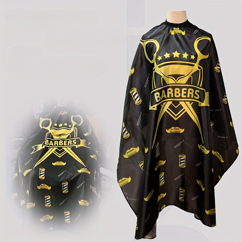 Barber Cape Hair Cutting Cape Waterproof Snap Closure