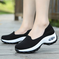Women's Mesh Chunky Sneakers Slip On Lightweight Nursing Shoes