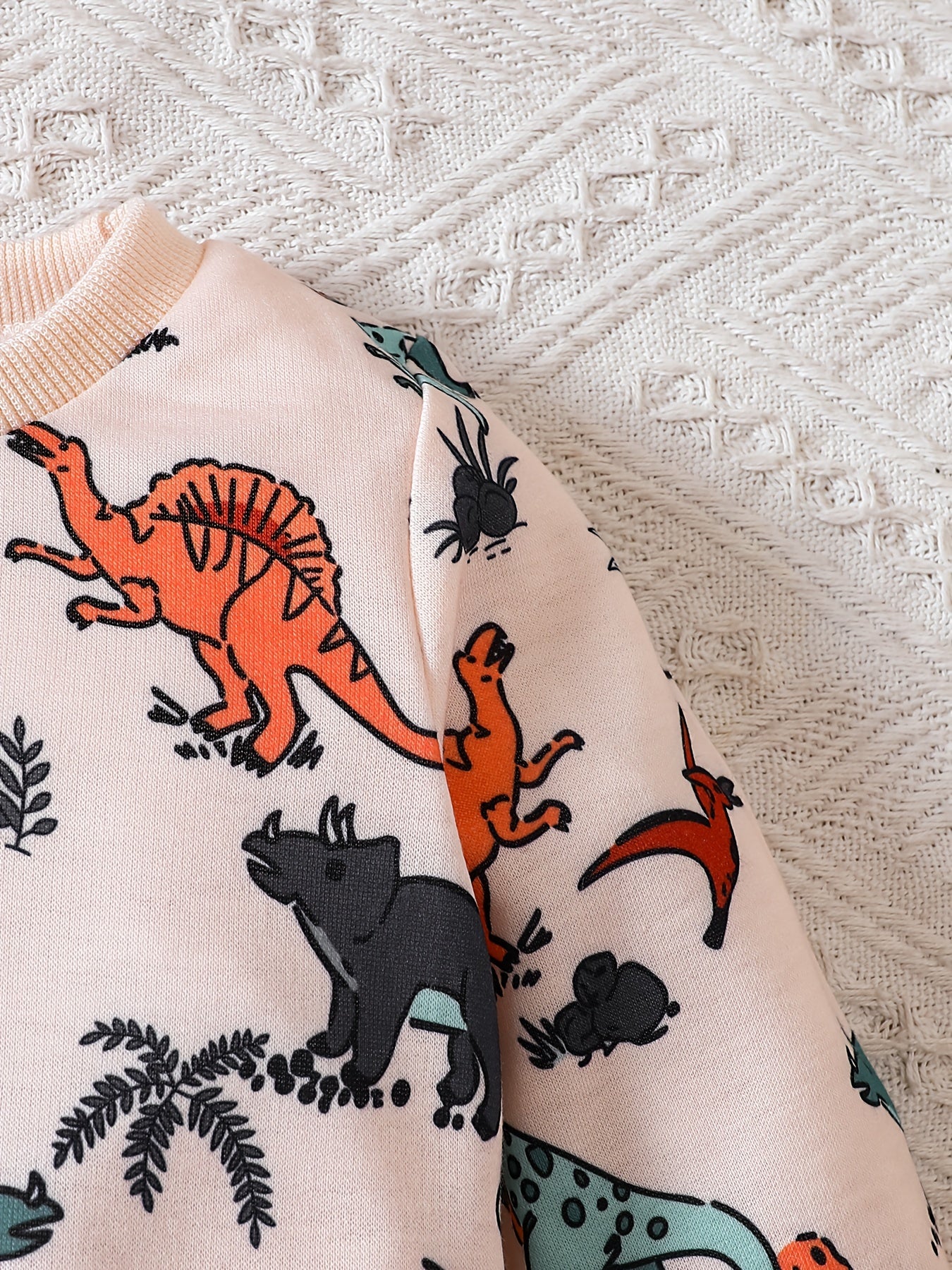 Baby Boy Dinosaur Full Print Sweatshirt Trousers Set