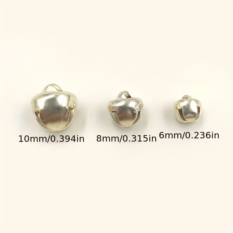 100Pcs Jingle Bells Charms DIY Christmas Home Decor Jewelry Craft Supplies