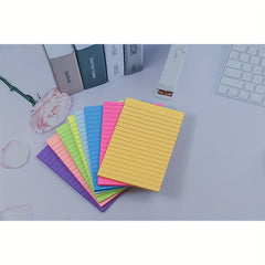 50 Sheets Large Square Sticky Notes, Bright Colors, Self Adhesive, 10x10cm