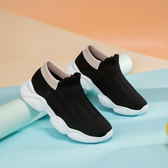 Boys Breathable Woven Sneakers Lightweight Anti Slip Low Top Slip On