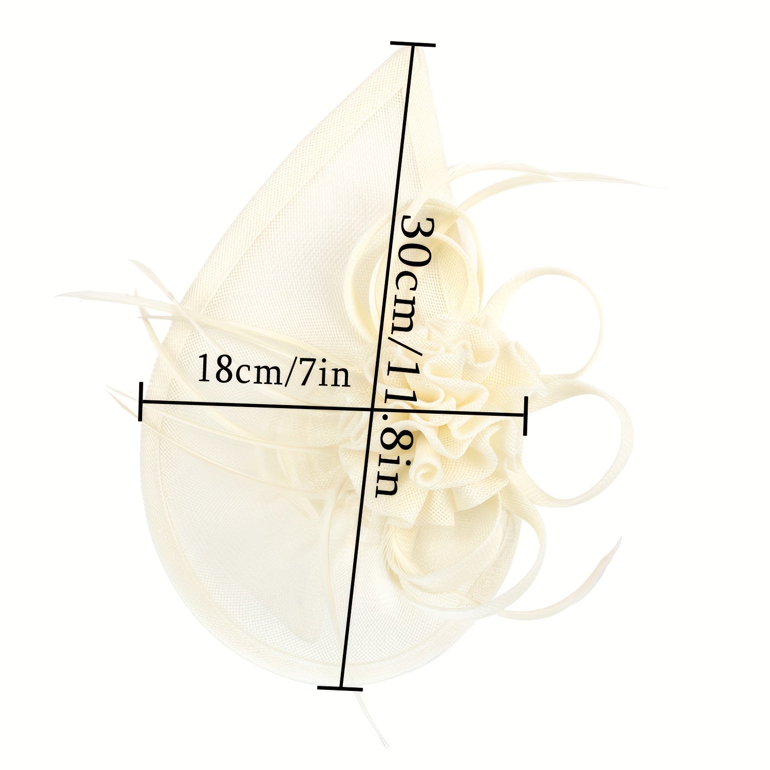 Faux Feather Hats Fascinators for Women Head Piece for Wedding Tea Party