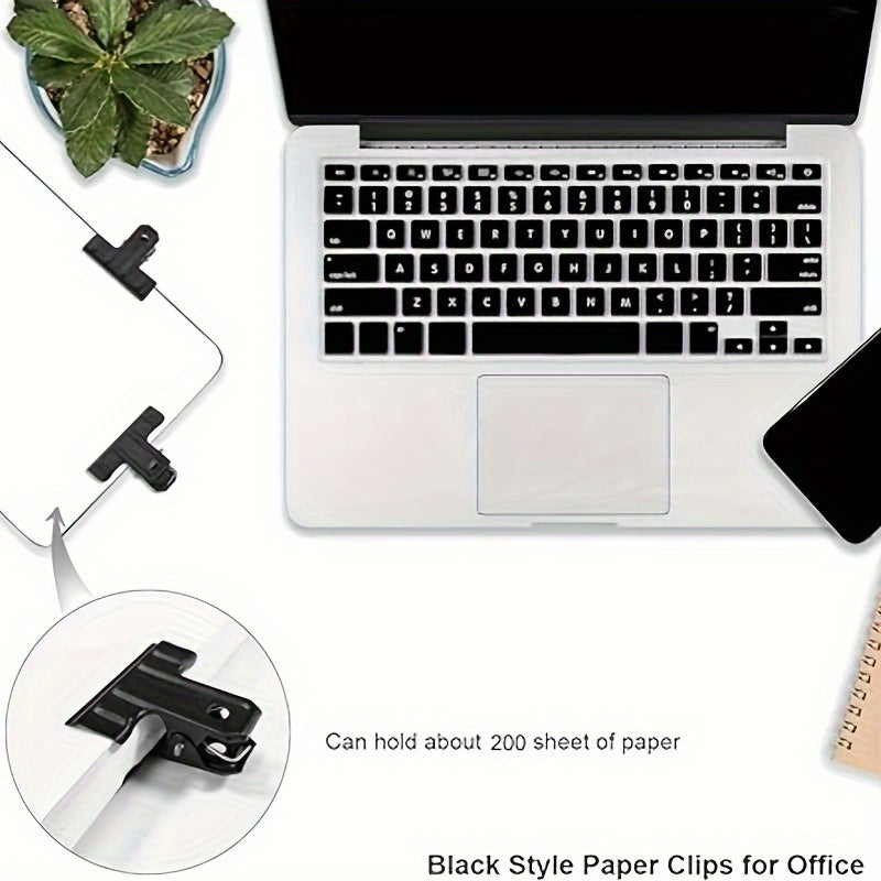 10pcs Large Iron Clip Ticket Clip Office Stationery Clip