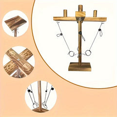 Wooden Hook And Loop Throwing Ring Game for Family Outdoor Party