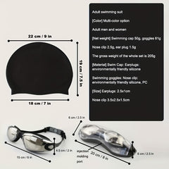Silicone Swimming Goggles Set - Safe & Stylish Pool Gear