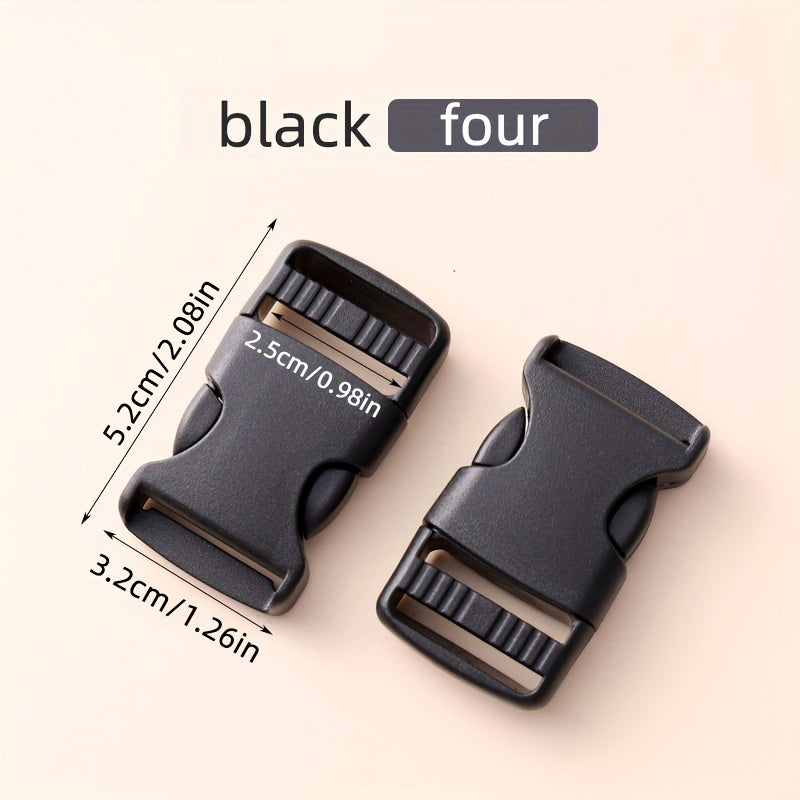 4pcs Side Quick Release Buckle for Bracelets Backpack Gear