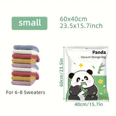 1pc Panda Vacuum Compression Storage Bag Space Saving Organize