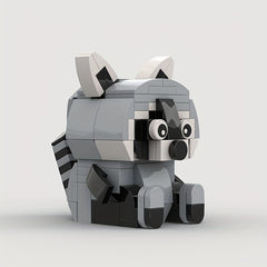 119pcs Raccoon Building Block Model Birthday Gift
