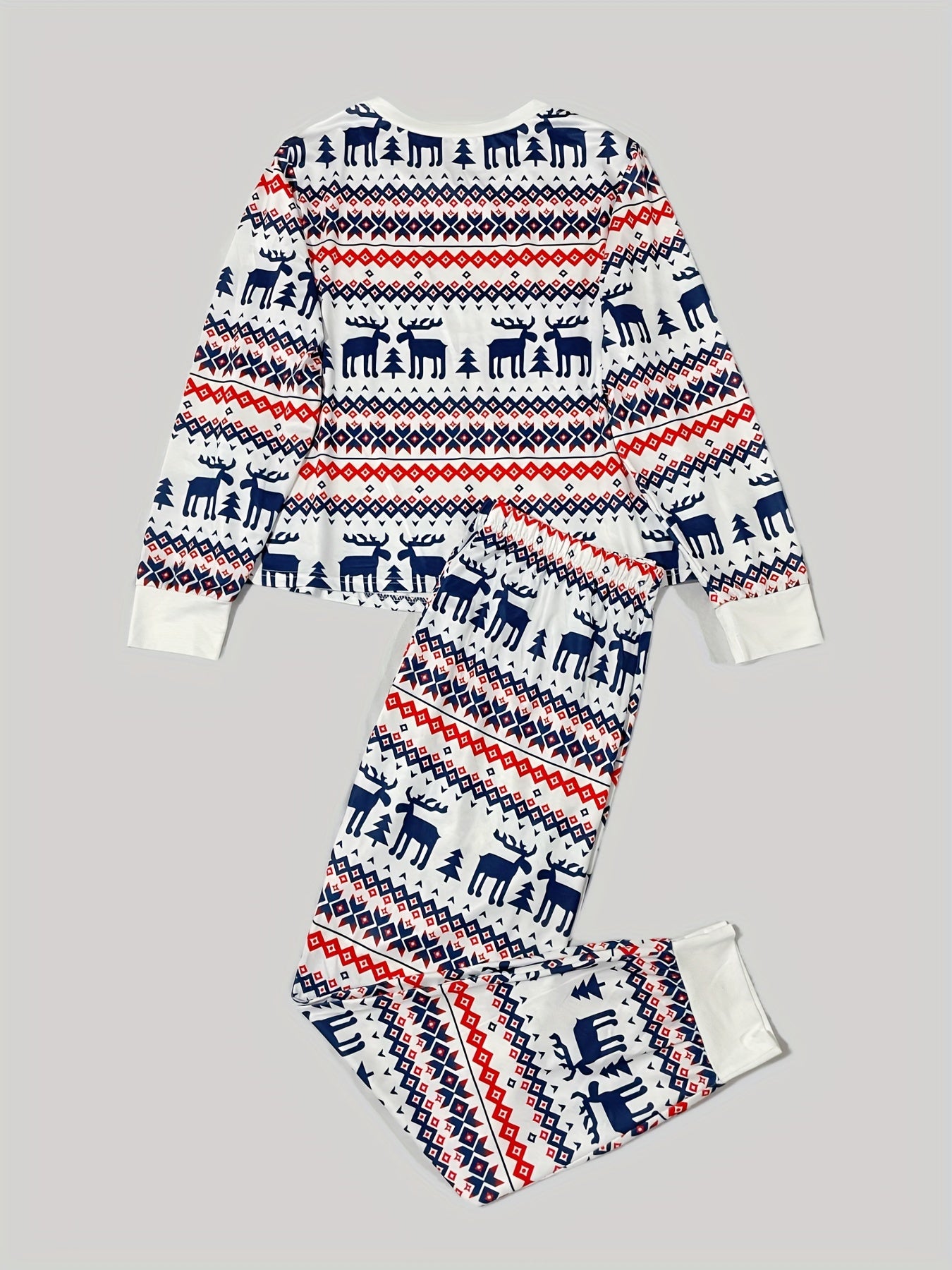 Elk & Geo Print Loungewear Set