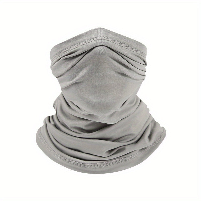 Ice Viscose Sunscreen Neck Cover Solid Breathable Warm Neck Gaiter