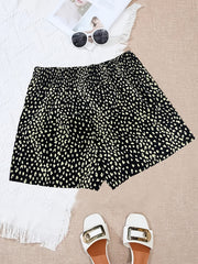 Smocked Waist Shorts for Women Spring Summer Casual Wear