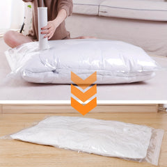 4pcs Transparent Vacuum Compression Storage Bags Sealed Moving Bags