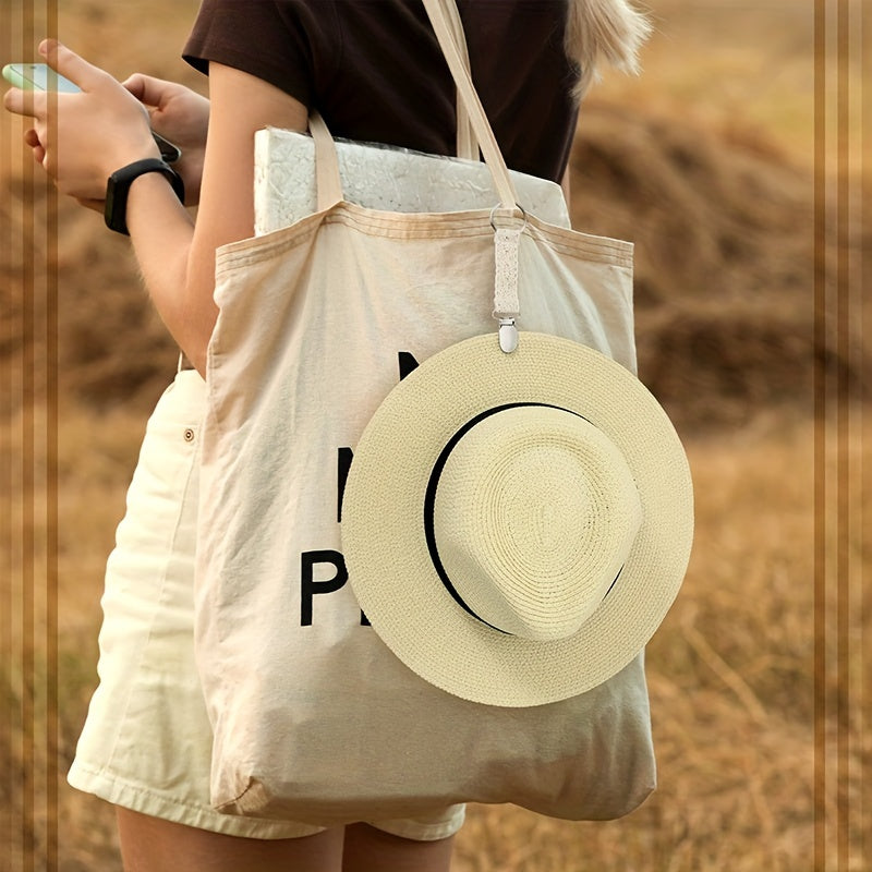 1 pc Straw Hat Clip Lightweight Travel Hat Clip Portable Clip For Bag