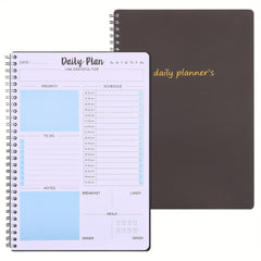 Daily Planner Undated To Do List Notebook With Hourly Schedule